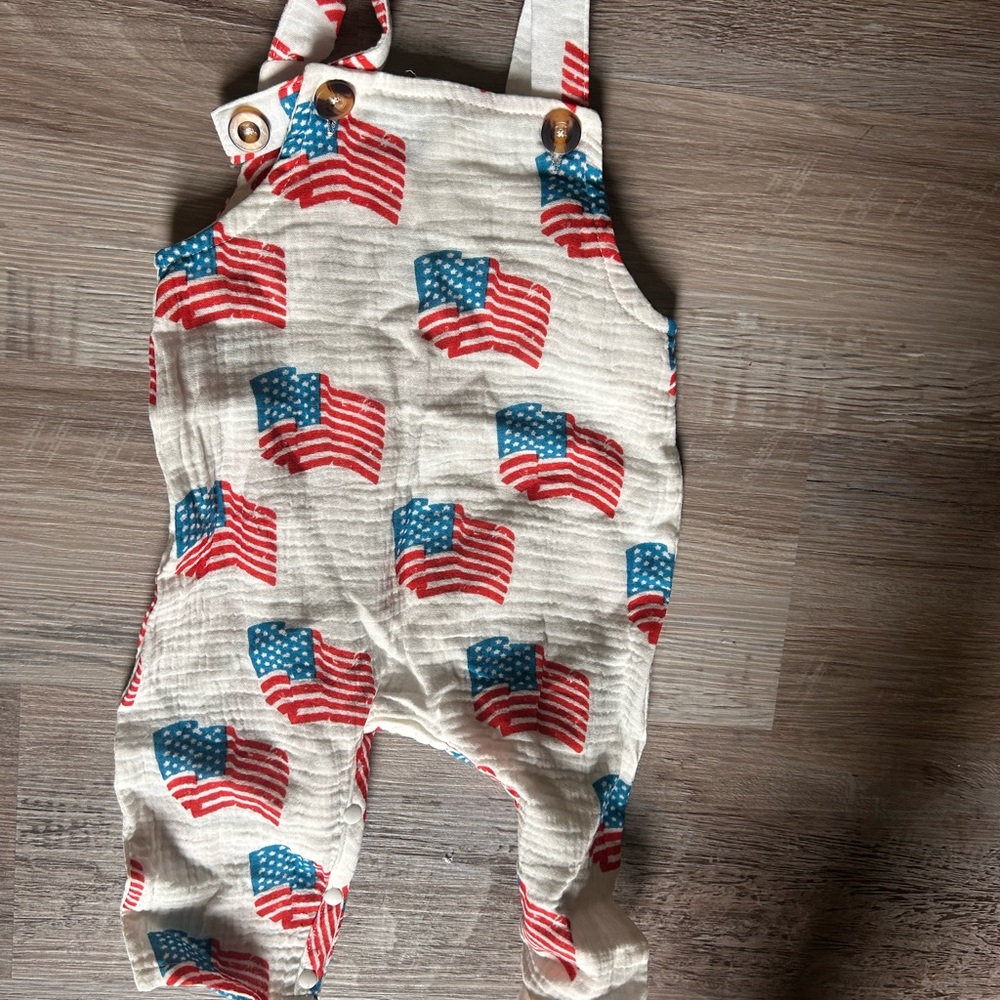 Patriotic Kids Overalls
